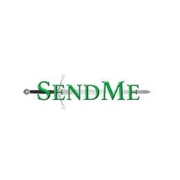 SendMe Logo with Claymore Sword